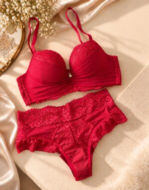 Conjunto de Lingerie Feminina Sutiã e Calcinha – Elegante e Confortável