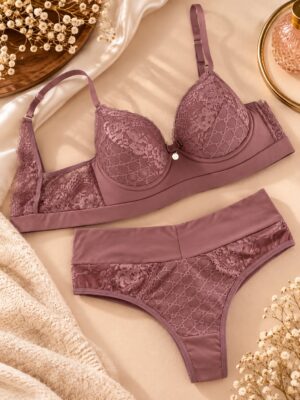Conjunto de Lingerie Feminina Sutiã e Calcinha 2 Peças – Elegante, Confortável e Alta Qualidade | Arleide Moda Íntima